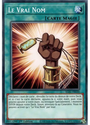Le Vrai Nom — Deck des Dieux Égyptiens : Slifer, le Dragon Céleste
