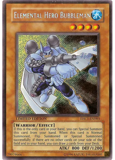 Elemental HERO Bubbleman — Yu-Gi-Oh! Elemental Hero Collection 1