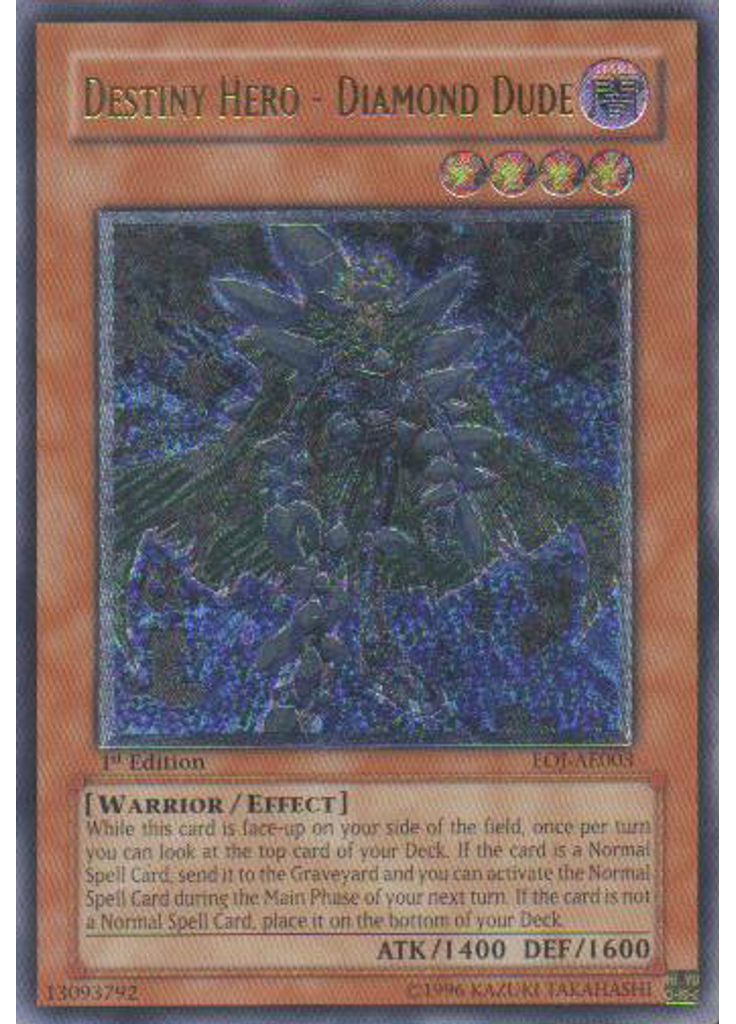 Destiny HERO - Diamond Dude (Ultimate Rare 1st Edition)