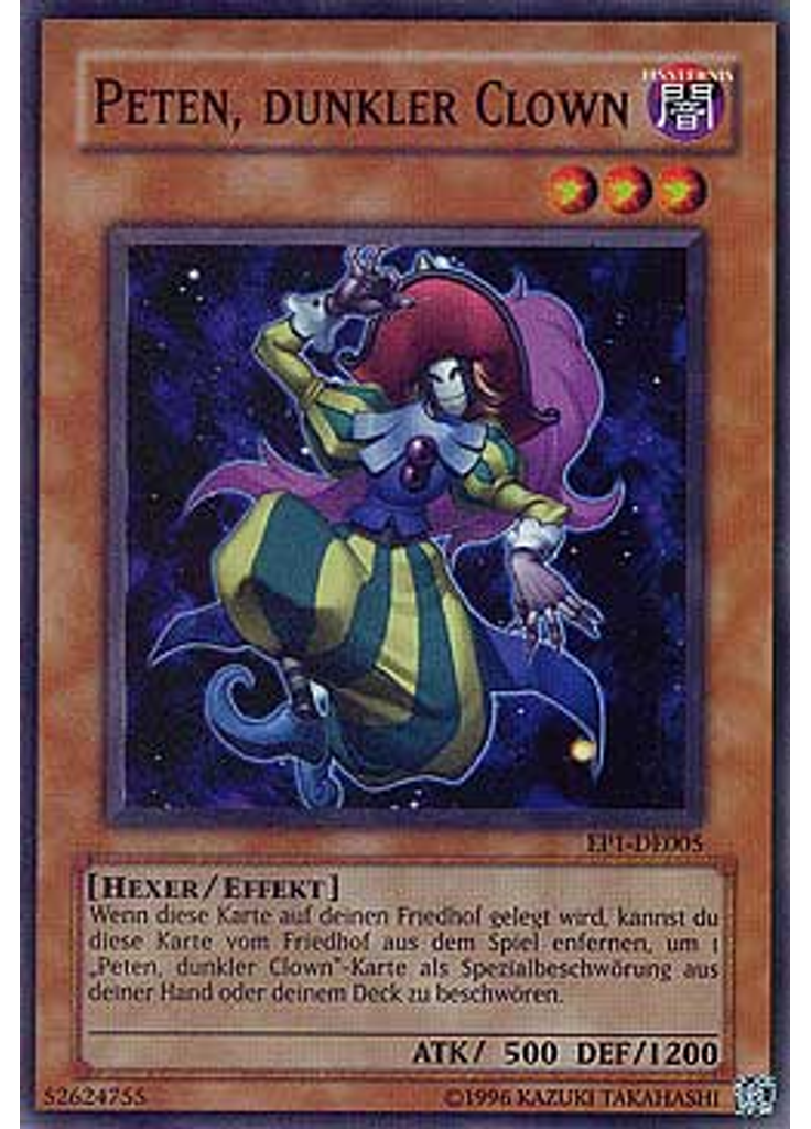 Peten, dunkler Clown