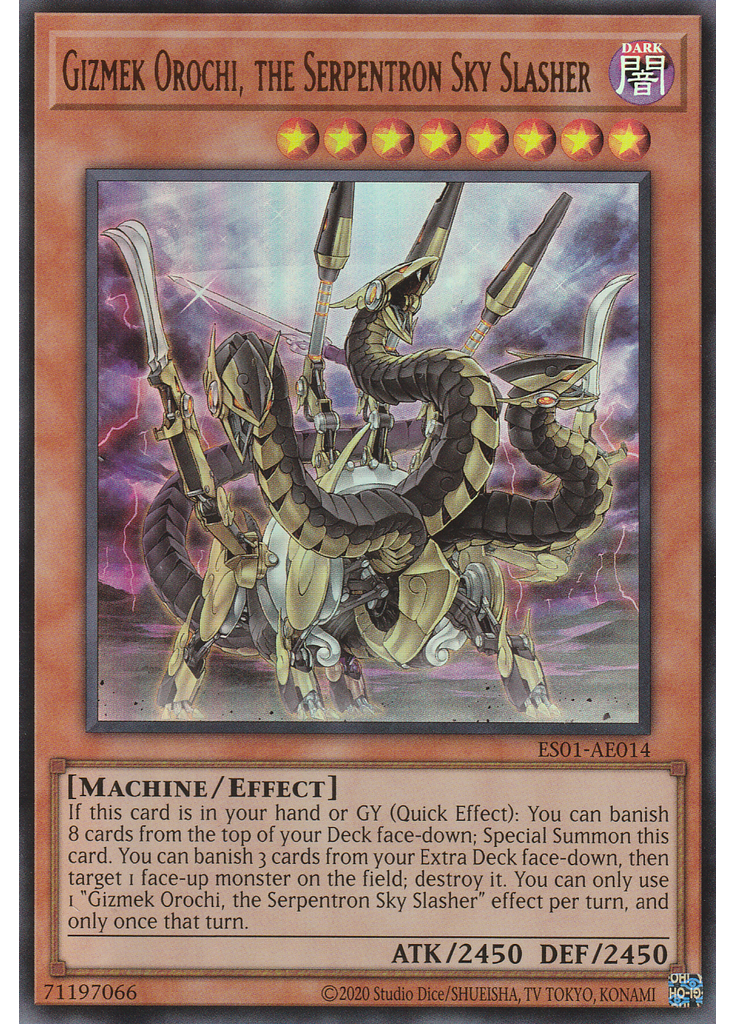 Gizmek Orochi, the Serpentron Sky Slasher