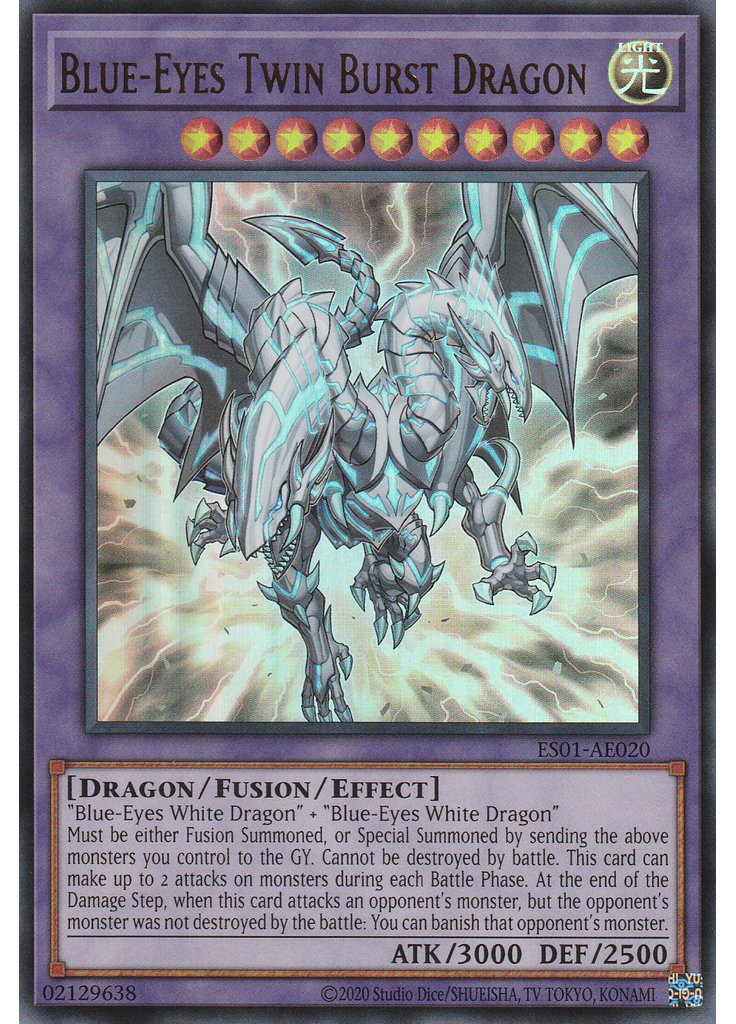 Blue-Eyes Twin Burst Dragon