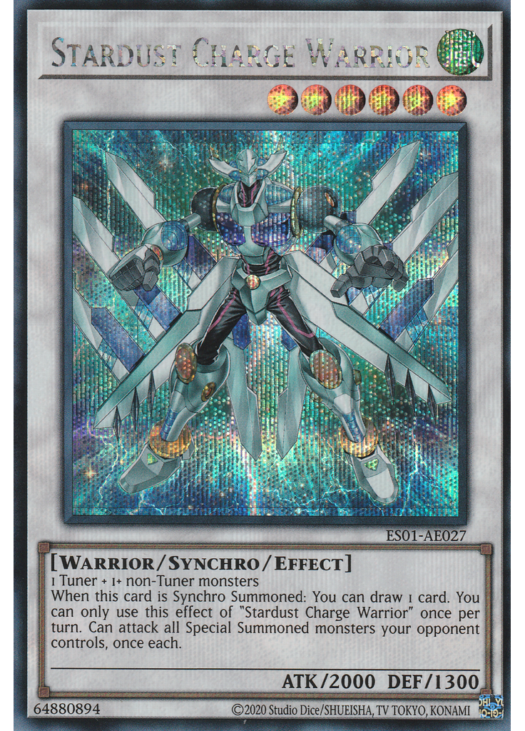 Stardust Charge Warrior (Secret Rare Unlimited)
