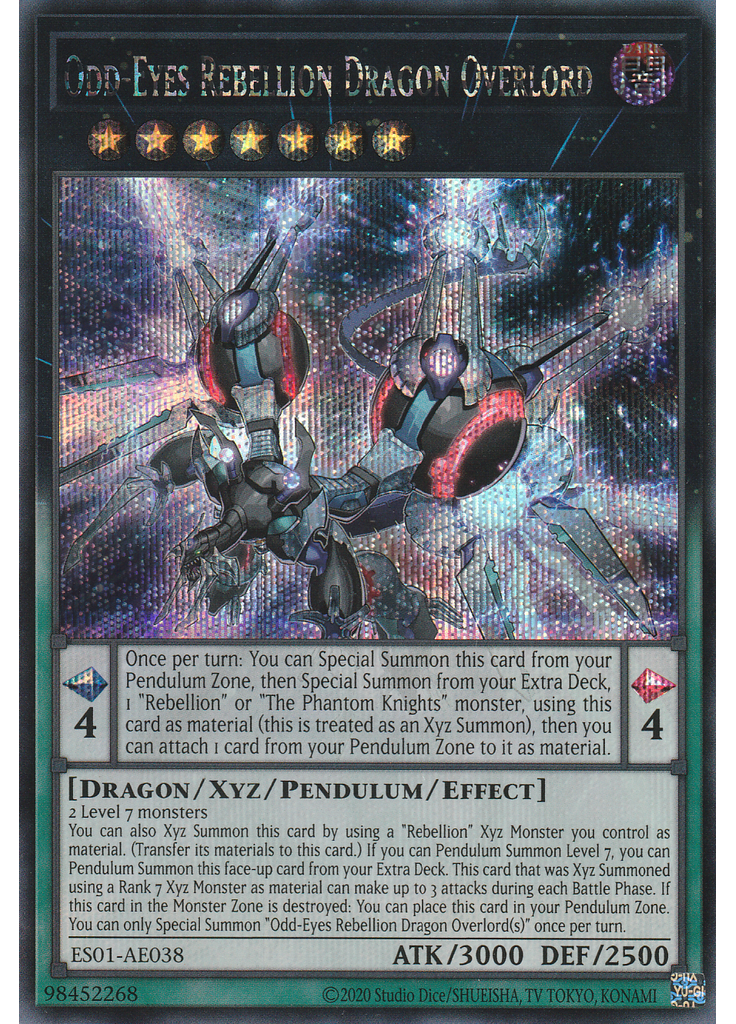 Odd-Eyes Rebellion Dragon Overlord (Secret Rare Unlimited)