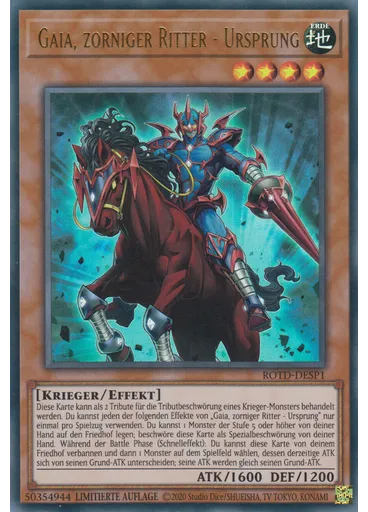 Gaia, zorniger Ritter - Ursprung — Eternity Code Premiere! promotional card