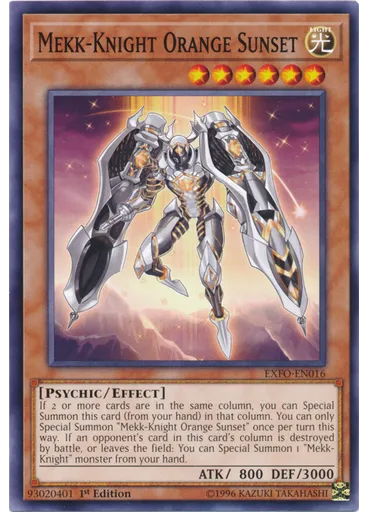 Mekk-Knight Orange Sunset