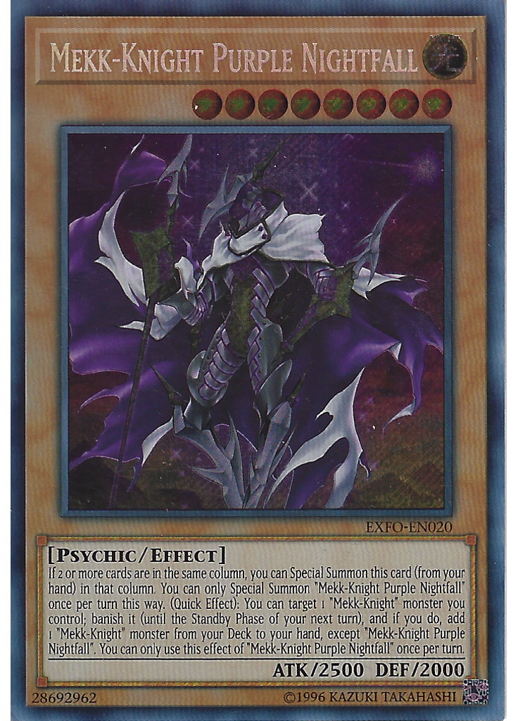 Mekk-Knight Purple Nightfall (Secret Rare Unlimited)