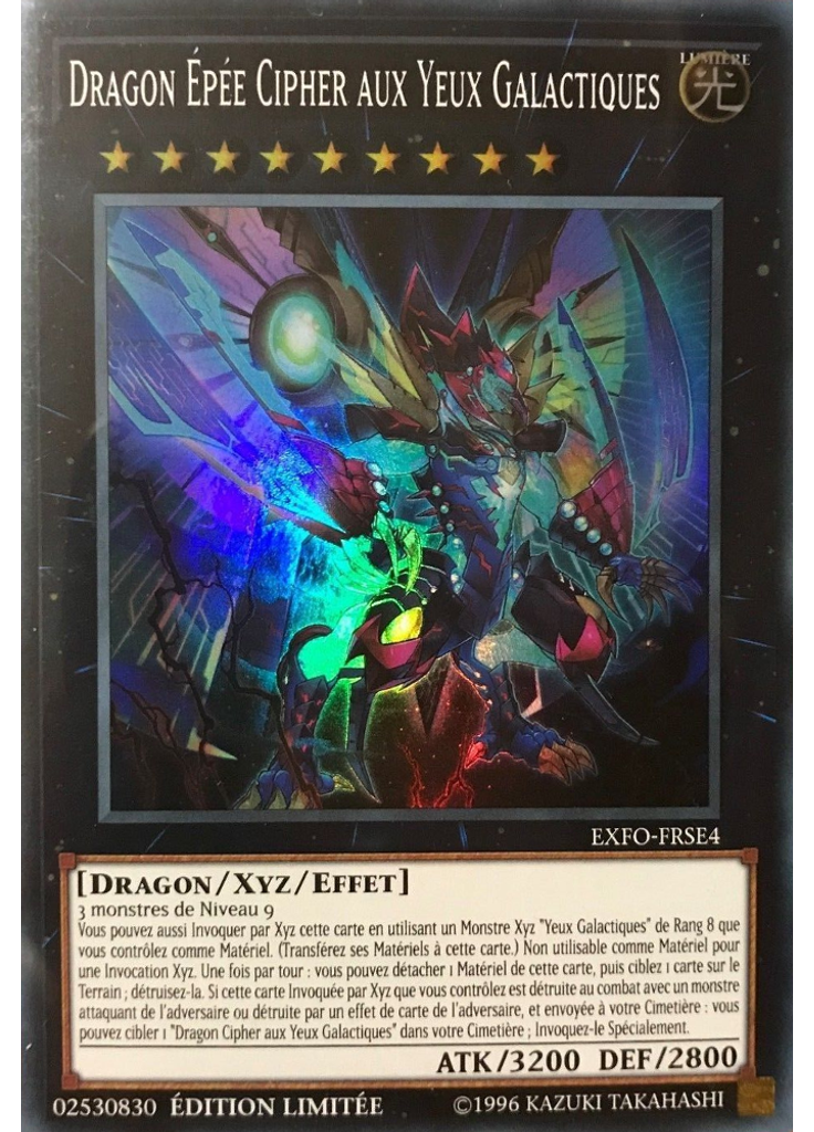 Dragon Épée Cipher aux Yeux Galactiques