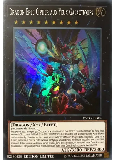 Dragon Épée Cipher aux Yeux Galactiques — Force Extrême Édition Spéciale