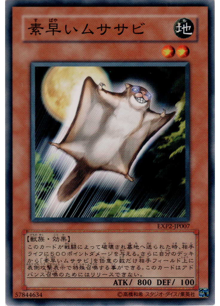 素早いムササビ