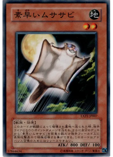 素早いムササビ