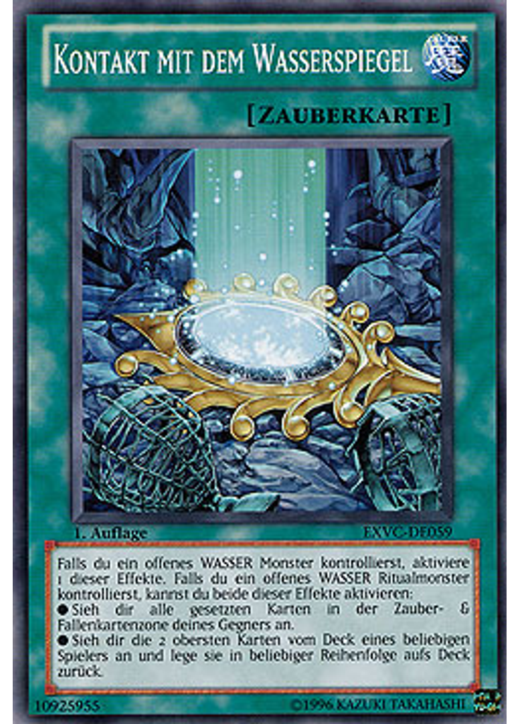 Kontakt mit dem Wasserspiegel