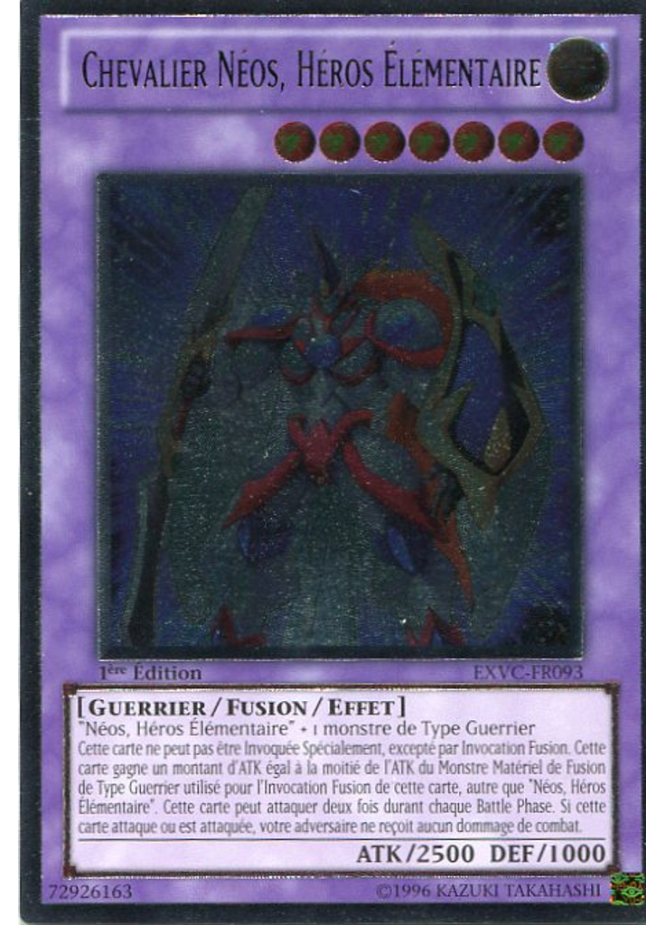 Chevalier Néos, HÉROS Élémentaire (Ultimate Rare 1st Edition)