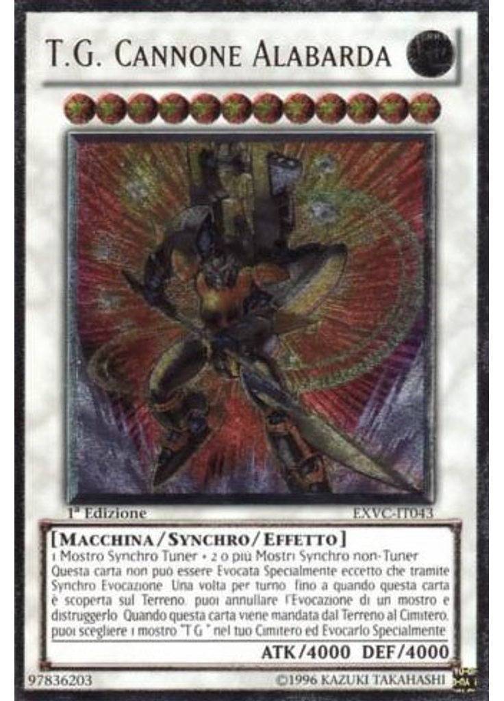 T.G. Cannone Alabarda (Ultimate Rare 1st Edition)
