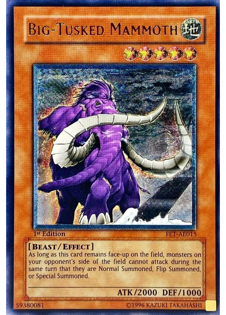 Big-Tusked Mammoth (Ultimate Rare 1st Edition)