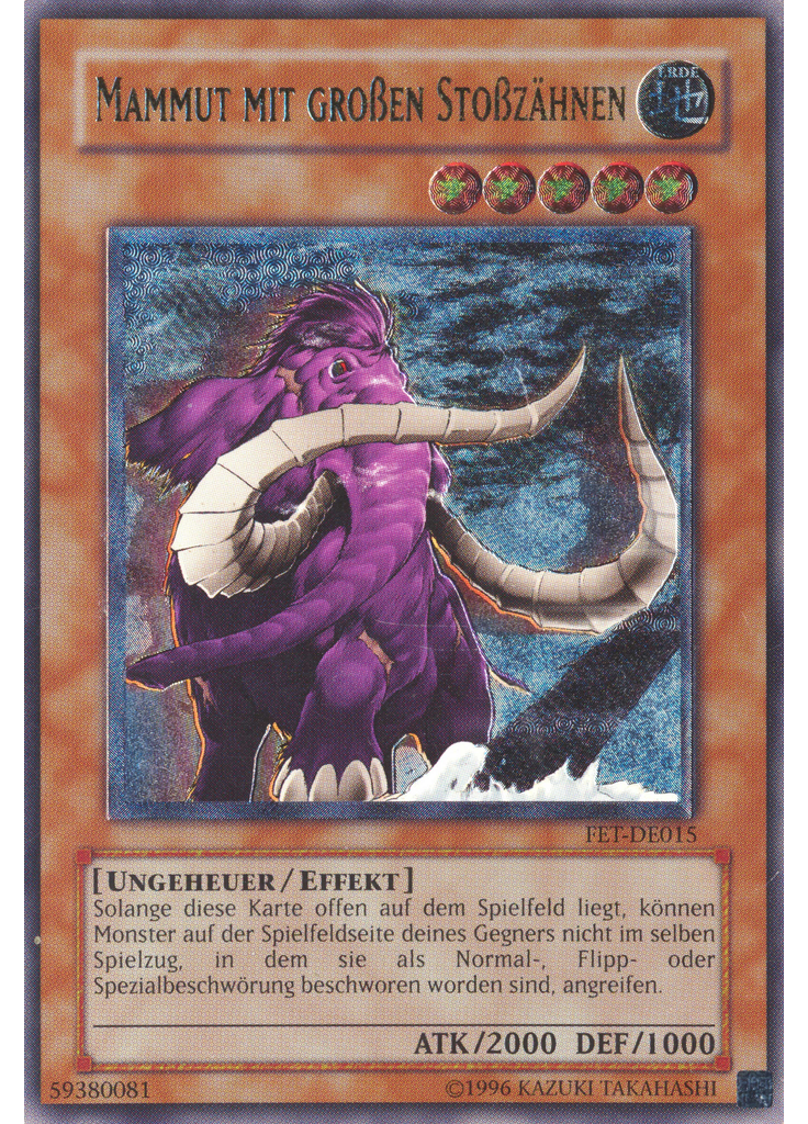 Mammut mit großen Stoßzähnen (Ultimate Rare Unlimited)