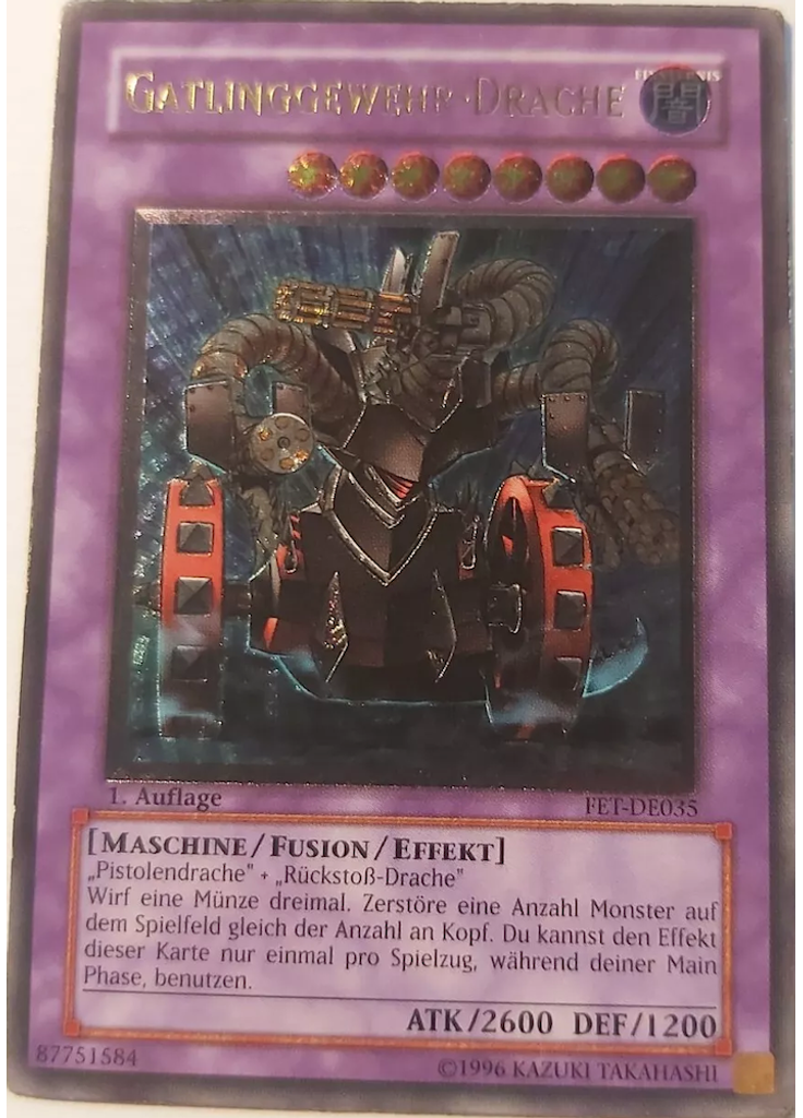 Gatlinggewehr-Drache (Ultimate Rare 1st Edition)