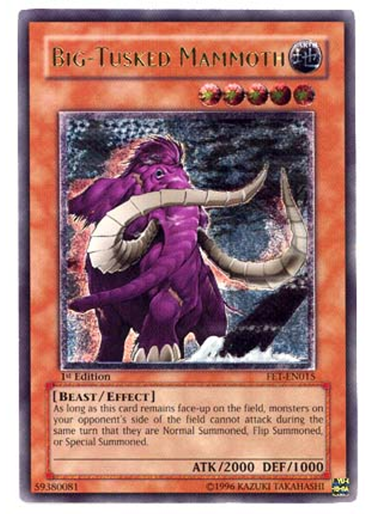 Big-Tusked Mammoth (Ultimate Rare 1st Edition)