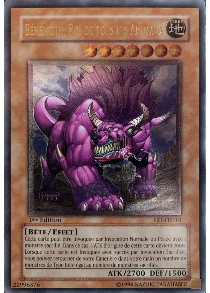 Béhémoth, Roi de tous les Animaux (Ultimate Rare 1st Edition)