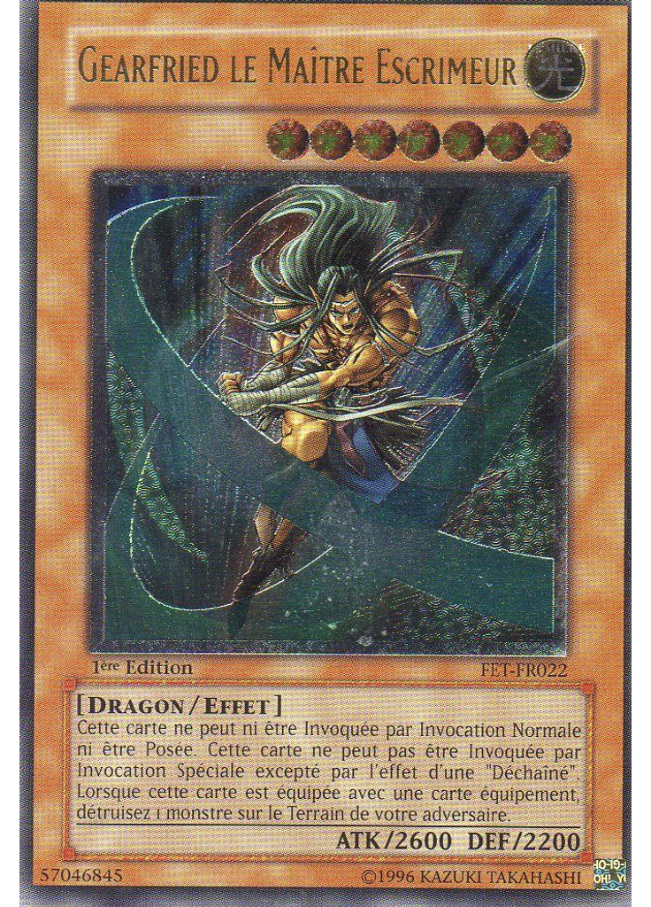 Gearfried le Maître Escrimeur (Ultimate Rare 1st Edition)