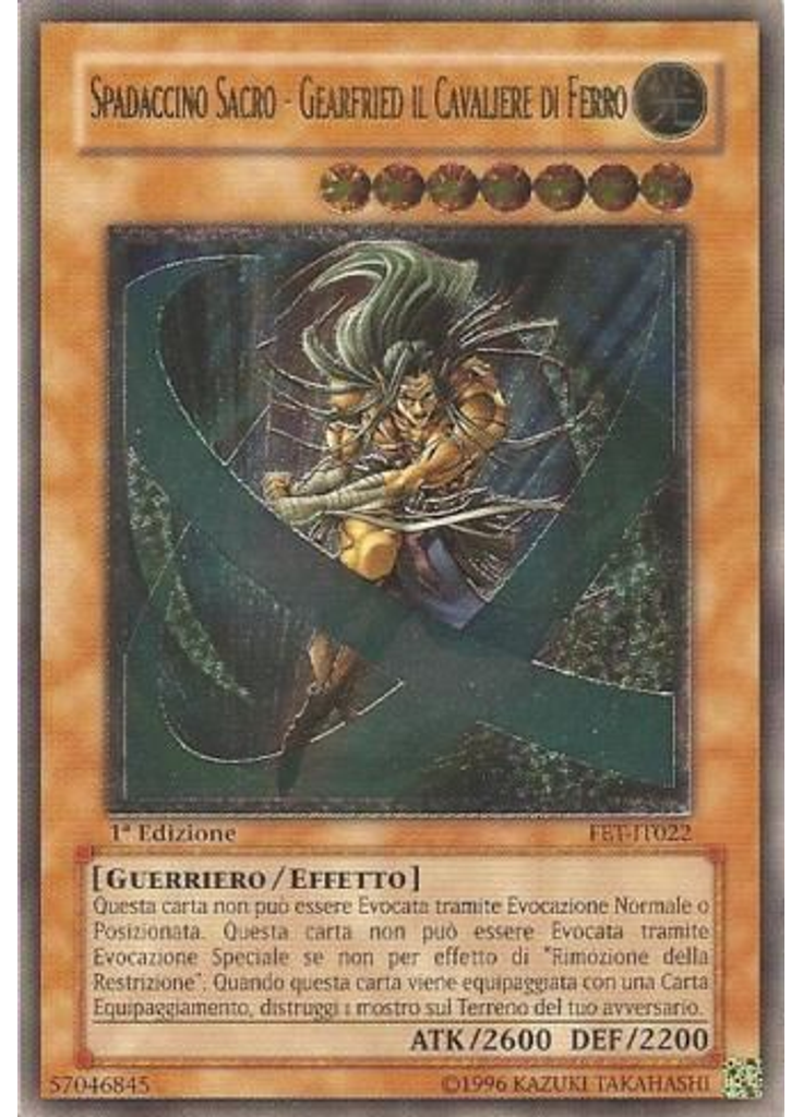 Spadaccino Sacro - Gearfried il Cavaliere di Ferro (Ultimate Rare 1st Edition)