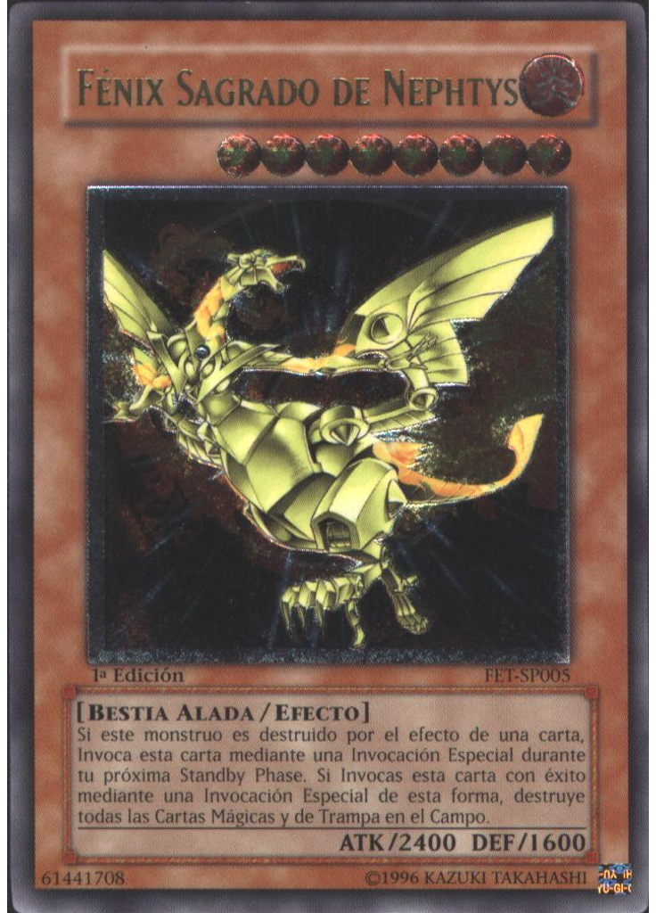 Fénix Sagrado de Nephtys (Ultimate Rare 1st Edition)