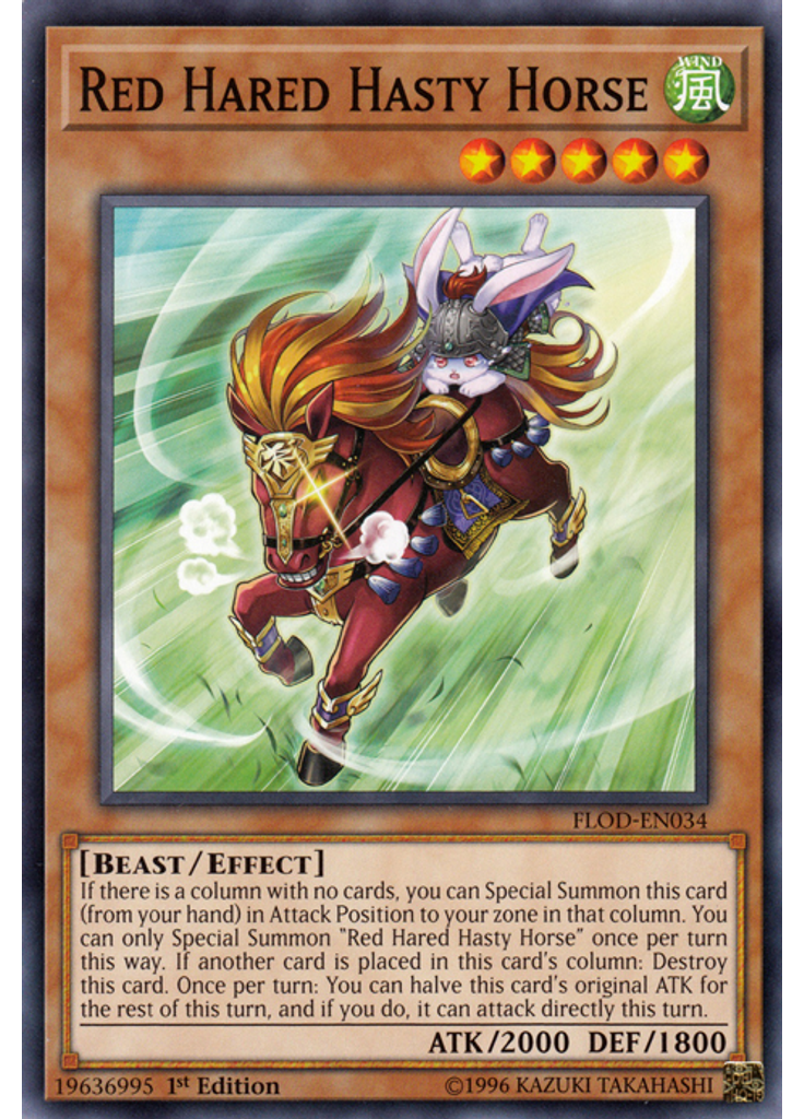 Red Hared Hasty Horse