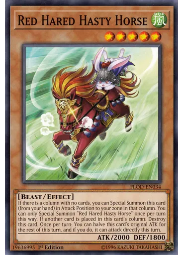 Red Hared Hasty Horse