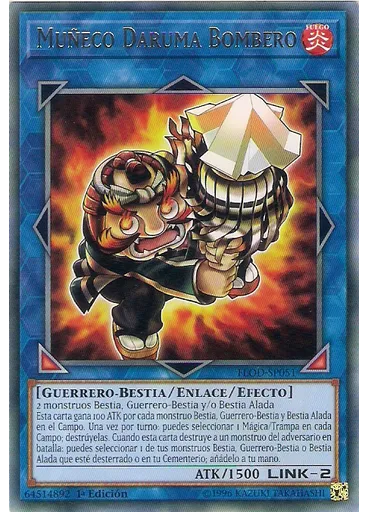 Muñeco Daruma Bombero