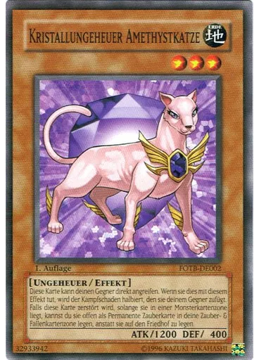 Kristallungeheuer Amethystkatze