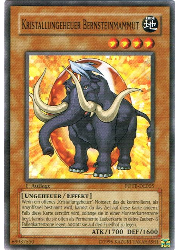Kristallungeheuer Bernsteinmammut
