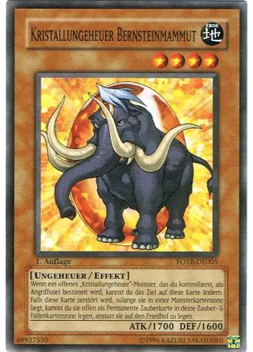 Kristallungeheuer Bernsteinmammut
