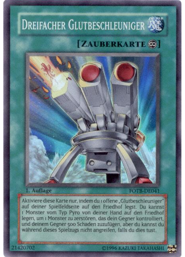Dreifacher Glutbeschleuniger
