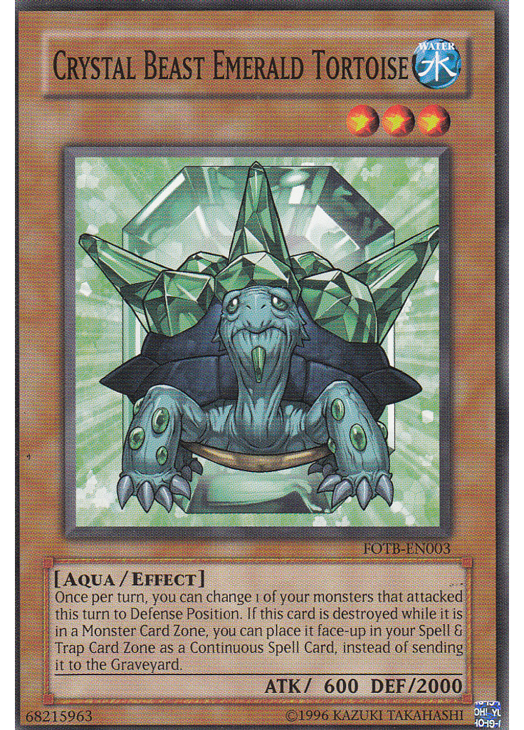 Crystal Beast Emerald Tortoise (Common Unlimited)