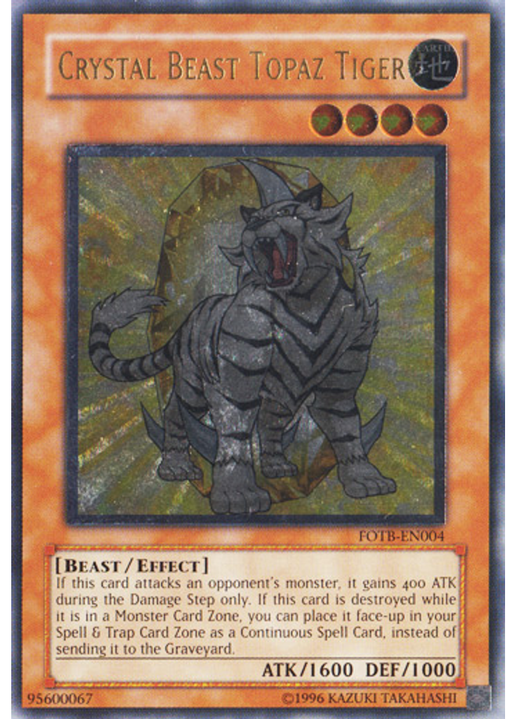 Crystal Beast Topaz Tiger (Ultimate Rare Unlimited)