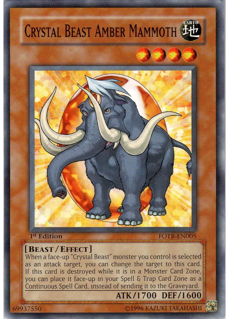 Crystal Beast Amber Mammoth