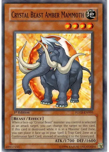 Crystal Beast Amber Mammoth