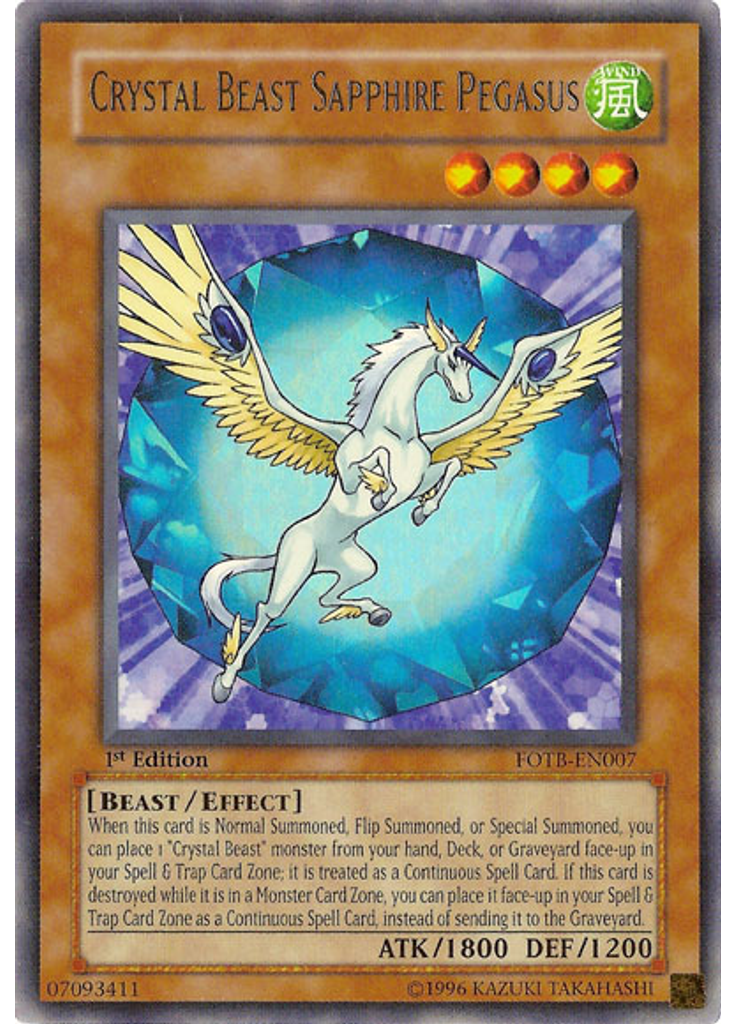 Crystal Beast Sapphire Pegasus