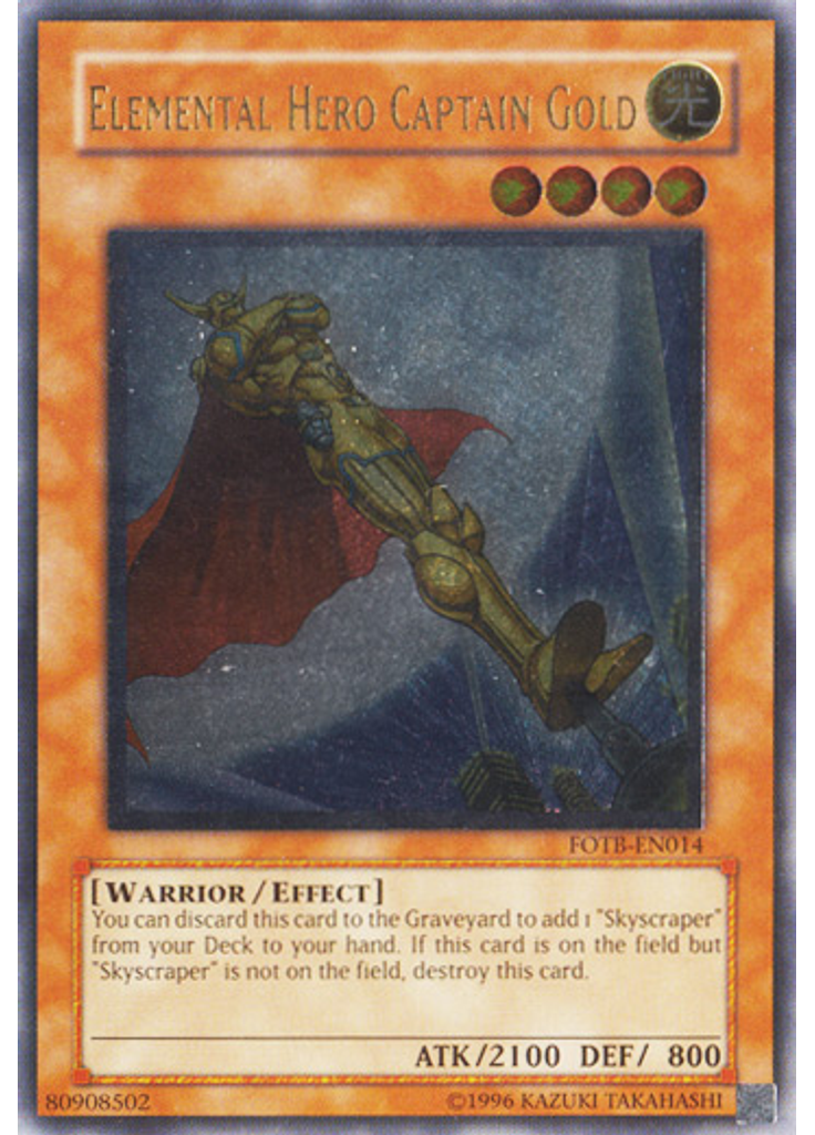 Elemental HERO Captain Gold (Ultimate Rare Unlimited)