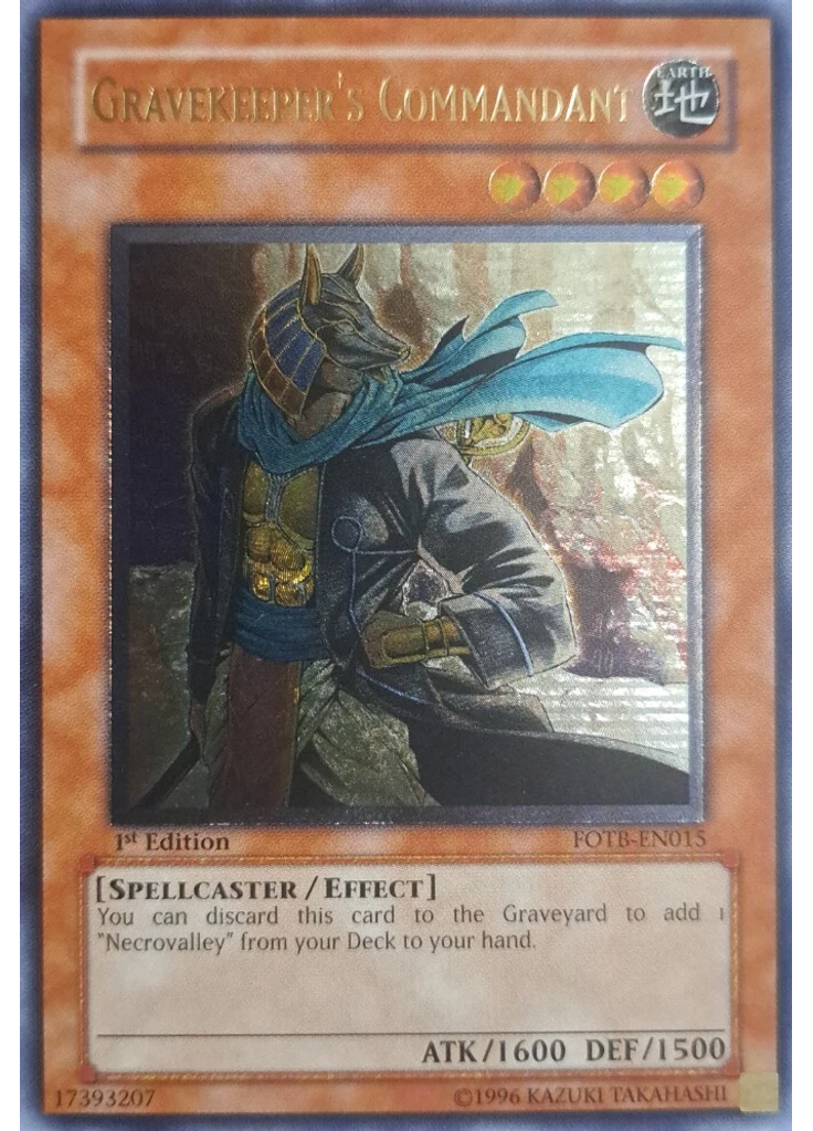 Gravekeeper's Commandant (Ultimate Rare 1st Edition)