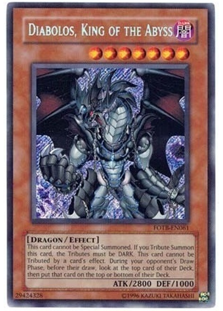 Diabolos, King of the Abyss (Secret Rare Unlimited)