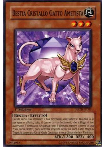 Bestia Cristallo Gatto Ametista