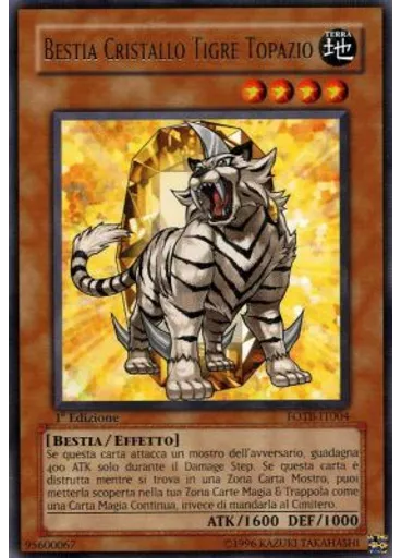 Bestia Cristallo Tigre Topazio