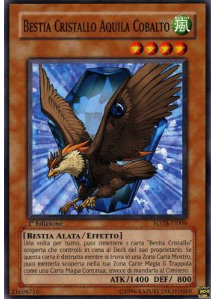 Bestia Cristallo Aquila Cobalto