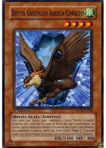 Bestia Cristallo Aquila Cobalto