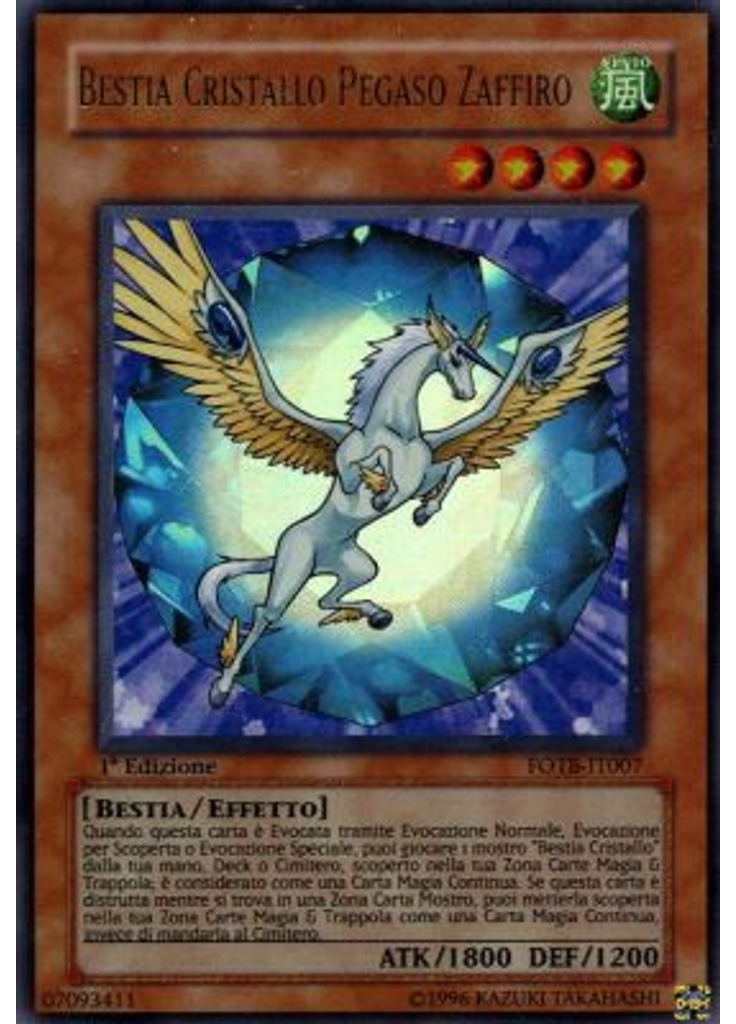 Bestia Cristallo Pegaso Zaffiro