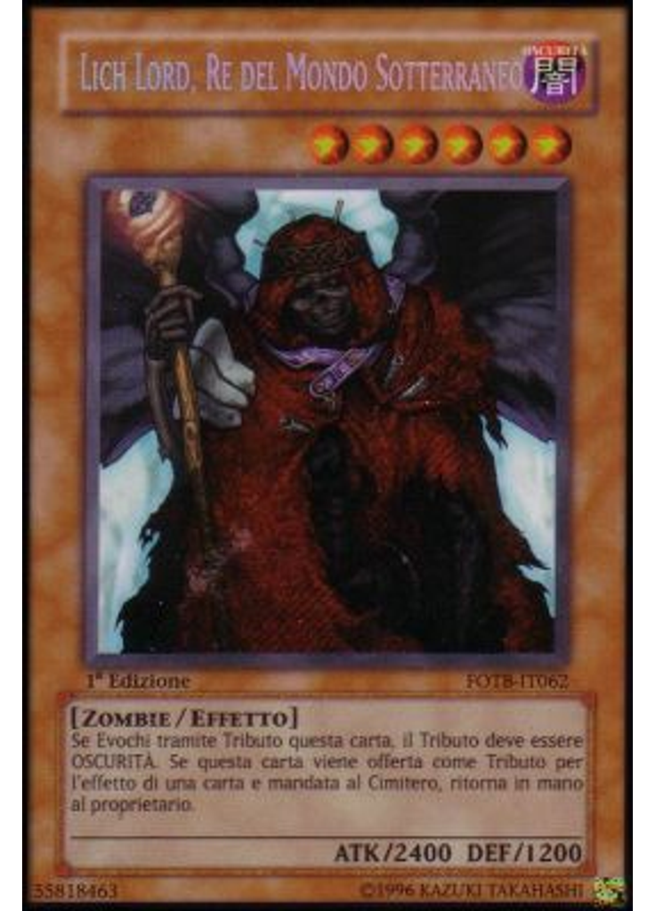 Lich Lord, Re del Mondo Sotterraneo