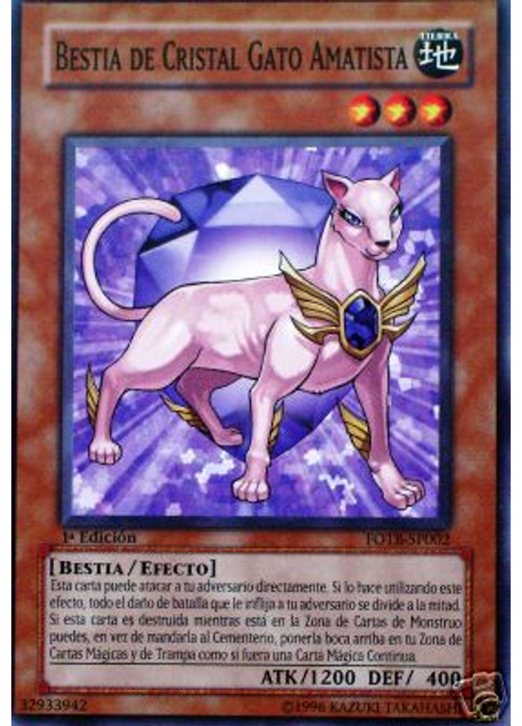 Bestia de Cristal Gato Amatista