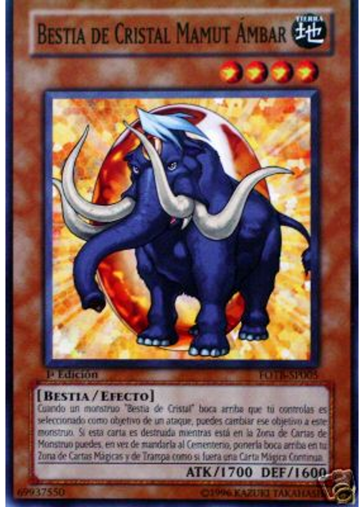 Bestia de Cristal Mamut Ámbar