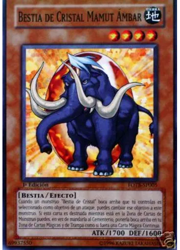 Bestia de Cristal Mamut Ámbar